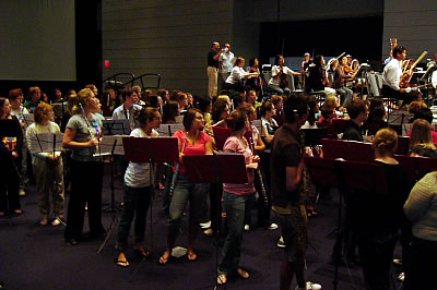 200 Flutes in Rehearsal