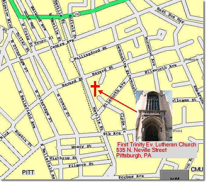 Map for 535 Neville Street